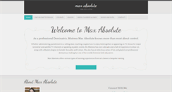 Desktop Screenshot of maxabsolute.com