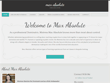 Tablet Screenshot of maxabsolute.com